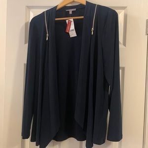 NWT Laura Black Open Cardigan